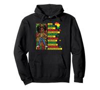 I Am Black Child Magical Intelligent Africain Girl Girls Kids Sweat à Capuche