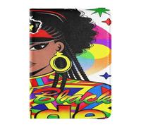 I Am Black History Afro Queen - Porte-passeport et carte de vaccin en cuir pour documents de voyage avec fente pour carte de vaccin pour homme et femme étanche