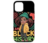 I Am Black History Fille Afrocaribéenne Carte Afrique Coque pour iPhone 12/12 Pro