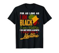 I Am Black History Lifetime Cool Black History Month T-Shirt Graphique avec Valeur