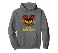 I Am Black History Rastafari jamaïcain Motif Floral Sweat à Capuche