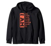 I Am Black Strong Educated Women Men Black History Month Sweat à Capuche