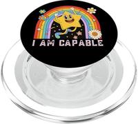 « I am Capable, I Trust Myself, Positive Afirmations Saying » PopSockets PopGrip pour MagSafe
