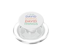 I am David. Doing, David Things. Célébration Amusante PopSockets PopGrip pour MagSafe
