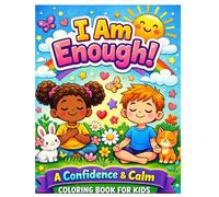 I Am Enough A Confidence & Calm Coloring Book for Kids Ages 4-8