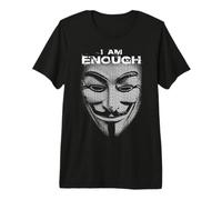 I Am Enough Hacker Mask Picture from Words Freedom T-Shirt Haut de Gamme