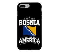 I Am from Bosnia Take Me to America Drapeau de la Bosnie Voyage Coque pour iPhone 7 Plus/8 Plus