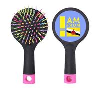 I Am From Brunei Brosse à cheveux démêlante Art Déco Fashion Salon Base Coussin