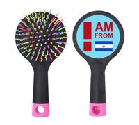 I Am From El Salvador Brosse à cheveux démêlante Art Déco Fashion Salon Base Coussin