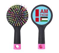 I Am From Palestine Brosse à cheveux démêlante Art Déco Base coussin