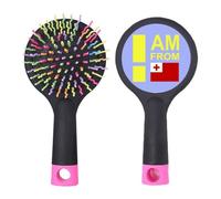 I Am From Tonga Brosse à cheveux démêlante Art Déco Fashion Salon Base Coussin