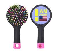 I Am From United States Brosse à cheveux démêlante Art déco