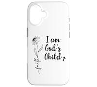 I Am Gods Child Sign,Children of God Faith I Am God's Child Coque pour iPhone 16