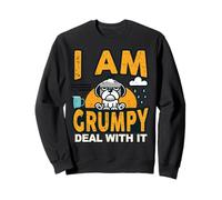 I Am Grumpy Funny Text Adult Hilarious Sarcastic Novelty Sweatshirt