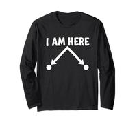 I Am Here Funny Quantum Physics Particle Position Citation Manche Longue