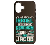 I Am Israel Seed of Abraham Isaac and Jacob Citation Israélite Coque pour iPhone 16