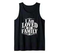 I Am Loved by Family Typographie Vintage Débardeur