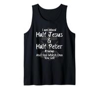 I Am Mixed Half Jesus and Half Peter Christian #Runup Gift Débardeur