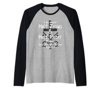 I Am Mixed Half Jesus and Half Peter Christian #Runup Gift Manche Raglan