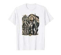 I Am Not Afraid I Was Born to Do This Jeanne d'arc Français T-Shirt Graphique avec Valeur