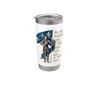 I Am Not Afraid. I Was Born To Do This. Jeanne d'Arc française Gobelet isotherme en acier inoxydable double paroi