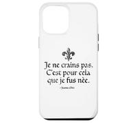 I Am Not Afraid I Was Born to Do This Jeanne d'arc Noir Vieilli Coque pour iPhone 12 Pro Max
