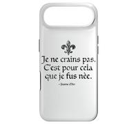 I Am Not Afraid I Was Born to Do This Jeanne d'arc Noir Vieilli Coque pour iPhone Air