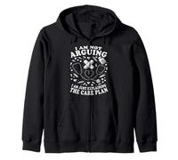 I Am Not Arguing I Am Just Exaining The Care Plan Nurse Sweat à Capuche