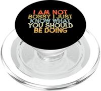 I Am Not Bossy I Just Know What You Should Be Doing PopSockets PopGrip pour MagSafe