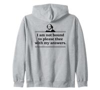 I Am Not Bound to Please Thee with My Answers Littérature Sweat à Capuche