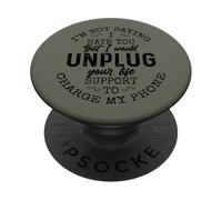 I am Not Saying I Hate You Funny Sarcastic Mad Quote Saying PopSockets PopGrip Adhésif