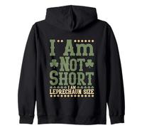 I Am Not Short Leprechaun Taille Funny Saint Patrick Day Sweat à Capuche