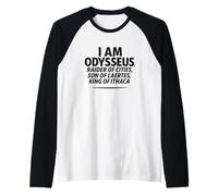 I Am Odysseus Mythologie Grecque Citation de l'Odyssée du héros épique Manche Raglan