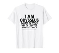 I Am Odysseus Mythologie Grecque Citation de l'Odyssée du héros épique T-Shirt