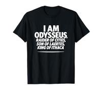 I Am Odysseus Mythologie Grecque Citation de l'Odyssée du héros épique T-Shirt