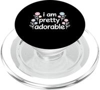 I Am Pretty Adorable Cute Confident Personality - PopSockets PopGrip pour MagSafe