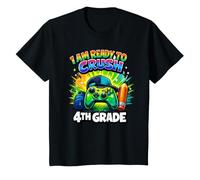 I Am Ready to Crush 4th Grade Funny First Day Gamer Humour T-Shirt
