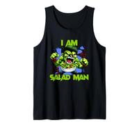 I Am Salad Man Salad Lovers Salad Lovers Lettuce Face Légumes Super-héros Débardeur