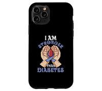 I Am Stronger Than Diabetes | Diabétique | Sensibilisation au diabète Coque pour iPhone 11 Pro