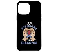 I Am Stronger Than Diabetes | Diabétique | Sensibilisation au diabète Coque pour iPhone 13 Pro Max