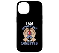 I Am Stronger Than Diabetes | Diabétique | Sensibilisation au diabète Coque pour iPhone 14