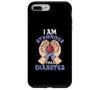 I Am Stronger Than Diabetes | Diabétique | Sensibilisation au diabète Coque pour iPhone 7 Plus/8 Plus