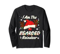 I Am The Bearded Reindeer Christmas Family Costume Party Manche Longue