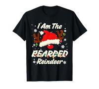I Am The Bearded Reindeer Christmas Family Costume Party T-Shirt