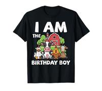 I Am The Birthday Boy Animaux de la Ferme Bday Party Garçons Enfants T-Shirt