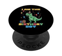 I Am The Birthday Boy Trex Dinosaure Fête Famille Match Garçons Enfants PopSockets PopGrip Adhésif