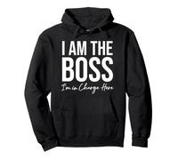 I Am The Boss Wife Mom Im in Charge Here Bossy Big Sister Sweat à Capuche
