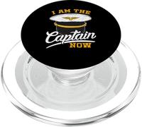 I Am The Captain Now Avion Boat Captain Casquette T-Shirt PopSockets PopGrip pour MagSafe