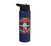 I Am The Clawmaster Crane Addict Jeu d'arcade rétro Skills Stainless Steel Insulated Water Bottle