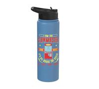 I Am The Clawmaster Crane Addict Jeu d'arcade rétro Skills Stainless Steel Insulated Water Bottle